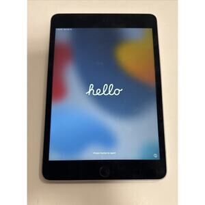 Apple iPad Mini 4 2015 7.9" 128GB Silver WiFi A1538 Tablet Tested Battery Low